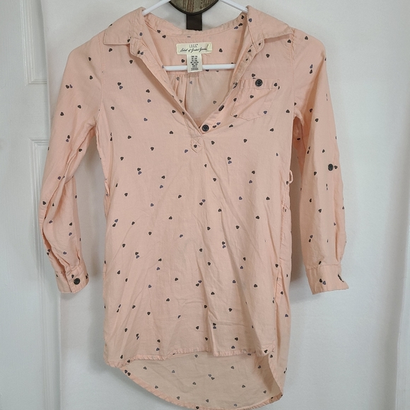 (1433) H&M LOGG Youths Long Sleeve Button Down Shirt, Size: 7-8 Y Color Pink - Picture 6 of 15